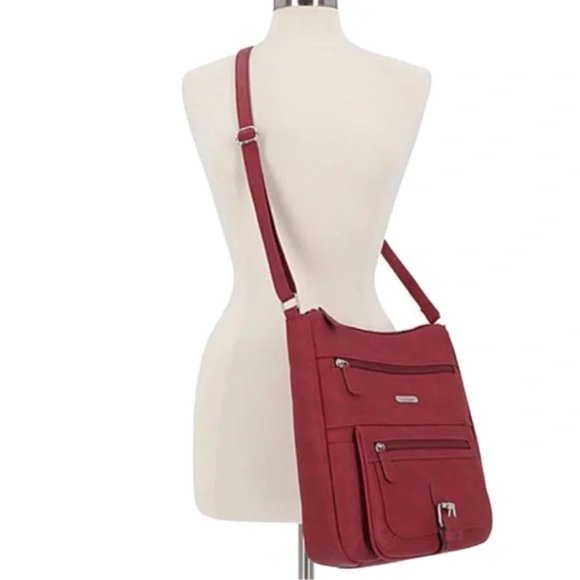 MultiSac Flare Large Crossbody Bag | 13.25 In | Polyester & Faux Leather | NWT - Picture 6 of 11